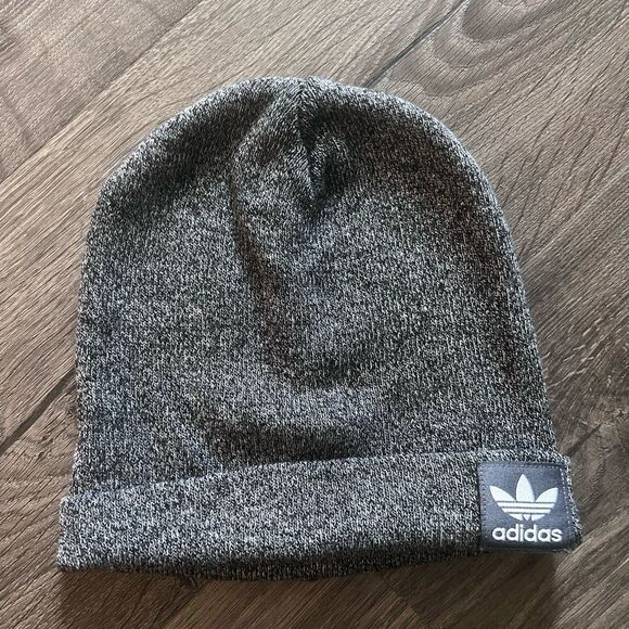 New Adidas Unisex Originals Grove Beanie Hat Heather Grey One Size EW2709 - Picture 1 of 2